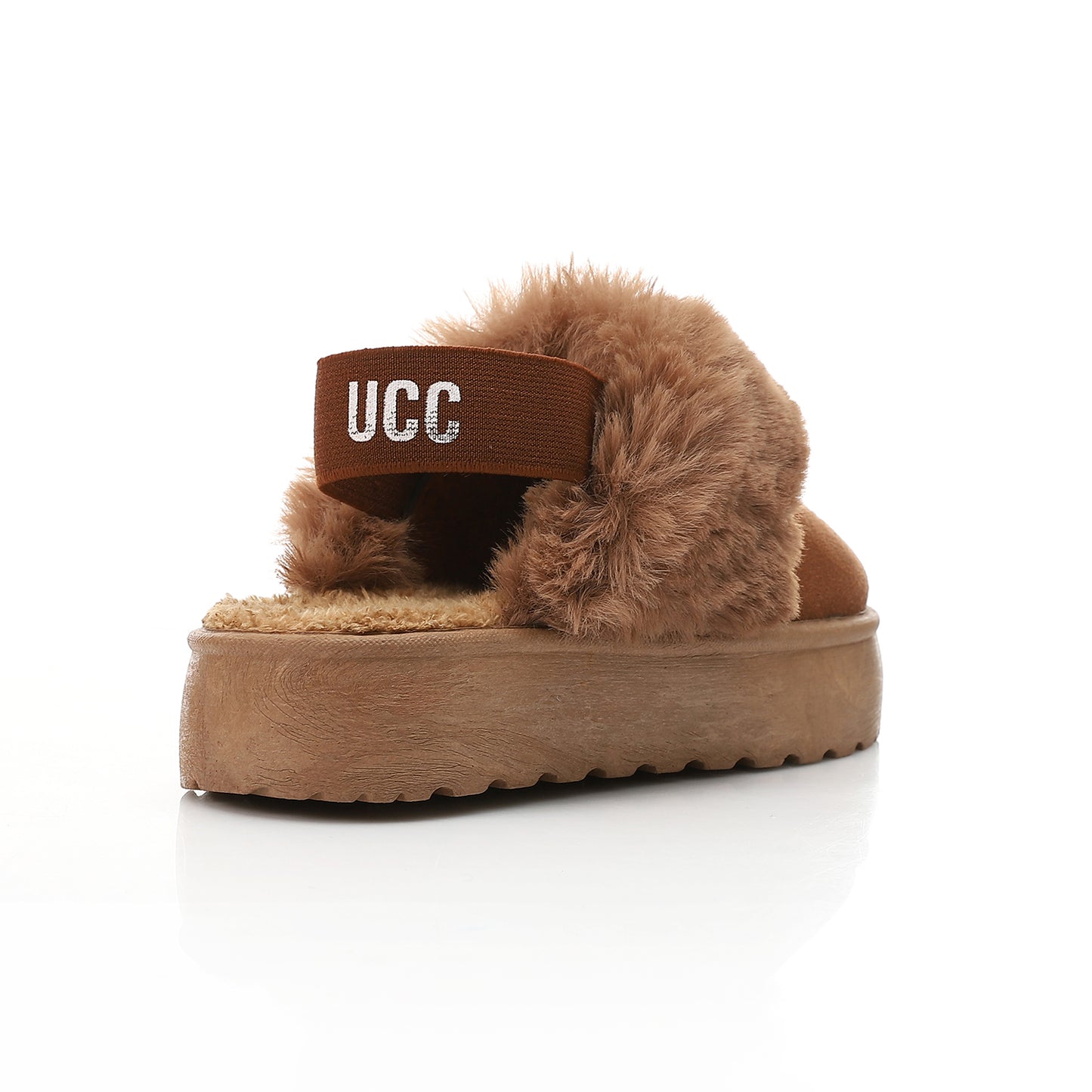 Faux-Fur Platform Slingback Clog - Havan