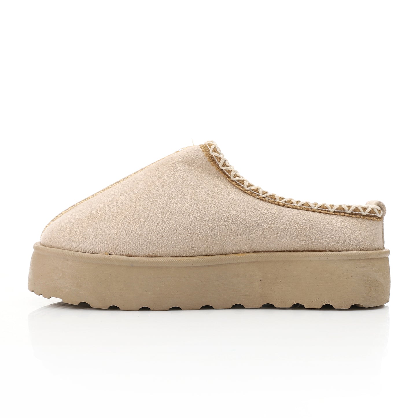 Platform Cozy Loafer Slipper - beige