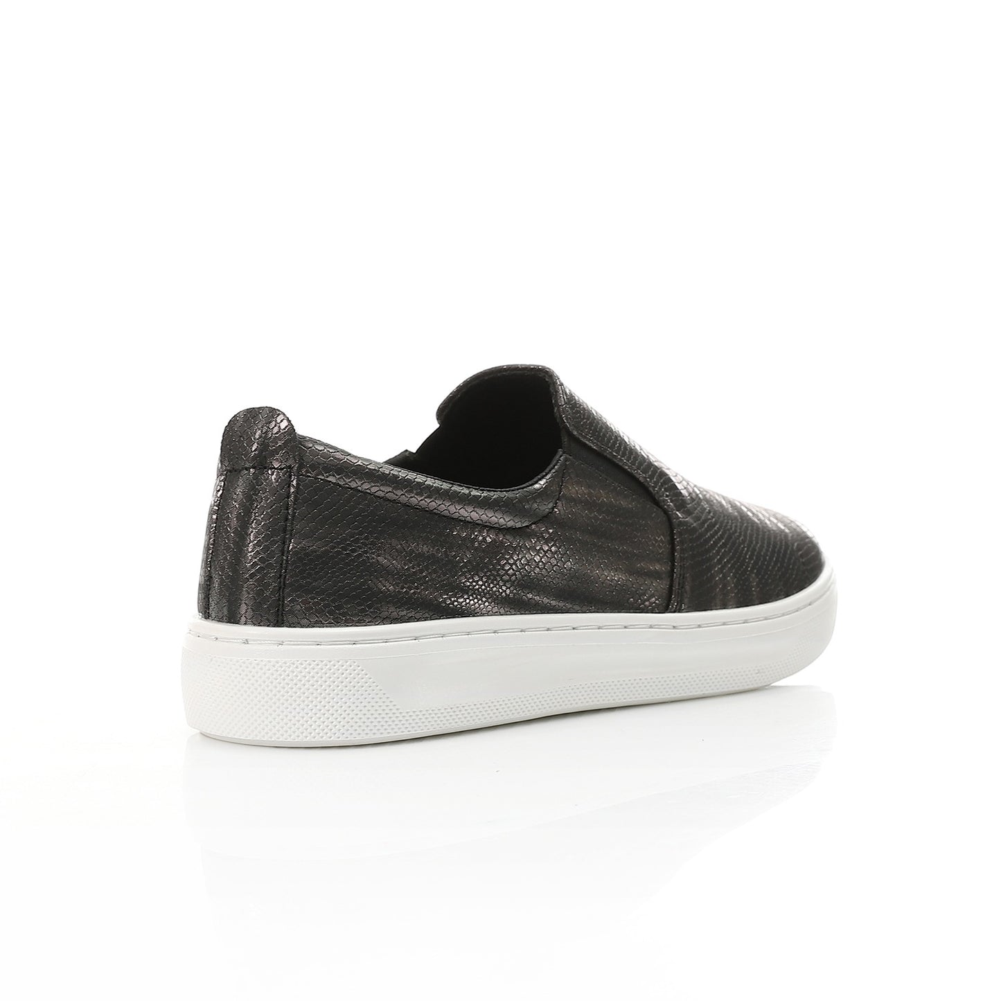 Metallic Python Stripe Sneaker-black