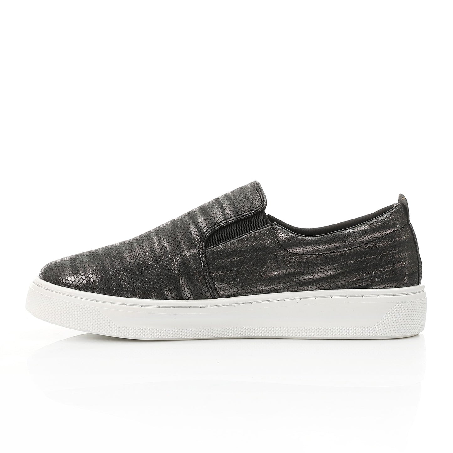 Metallic Python Stripe Sneaker-black