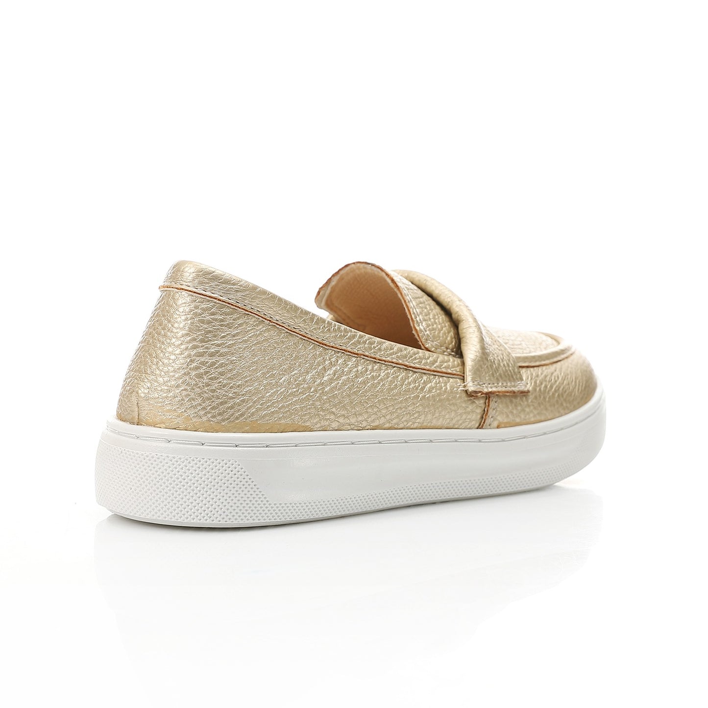 Pebbled Loafer-Sneaker-gold