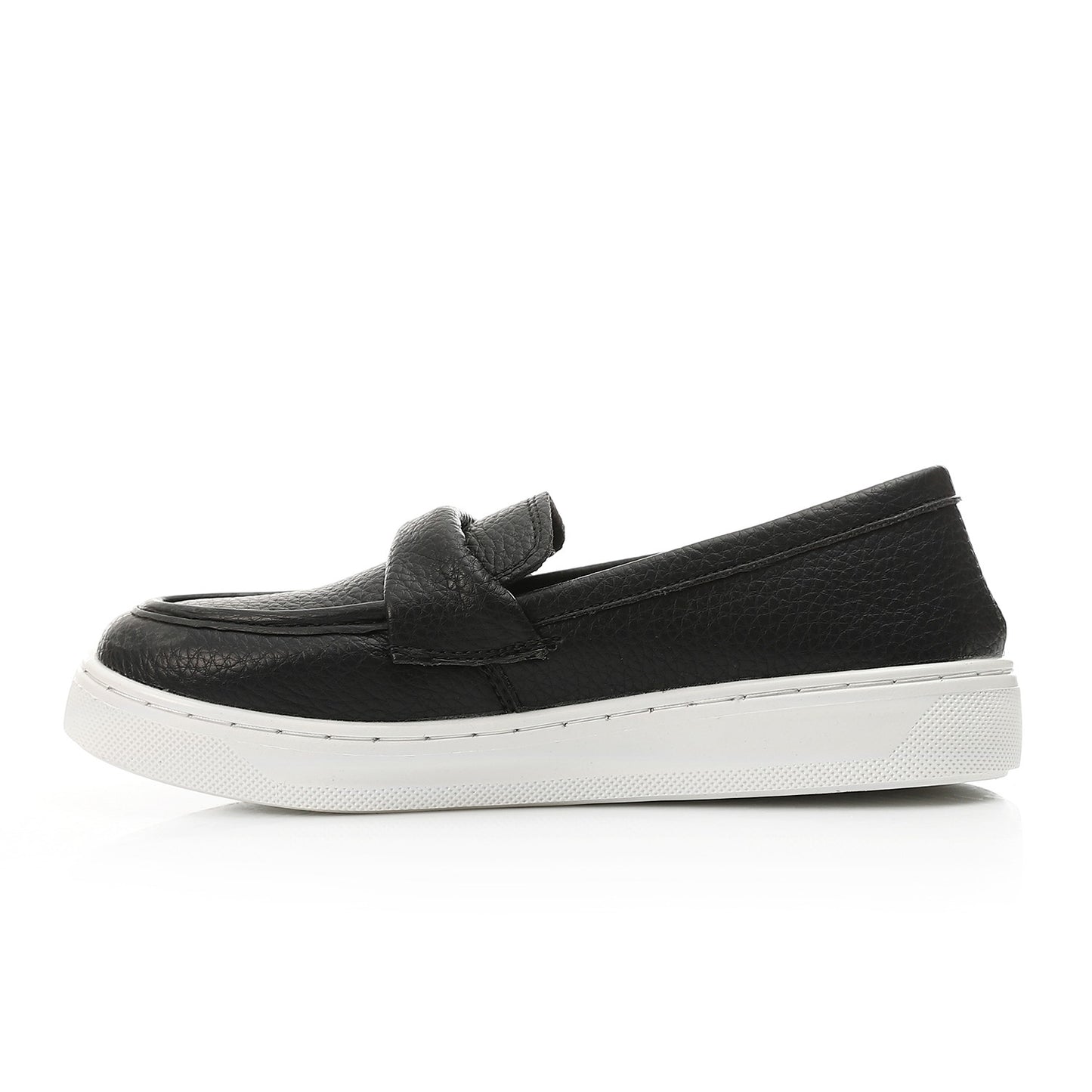 Pebbled Loafer-Sneaker-Black