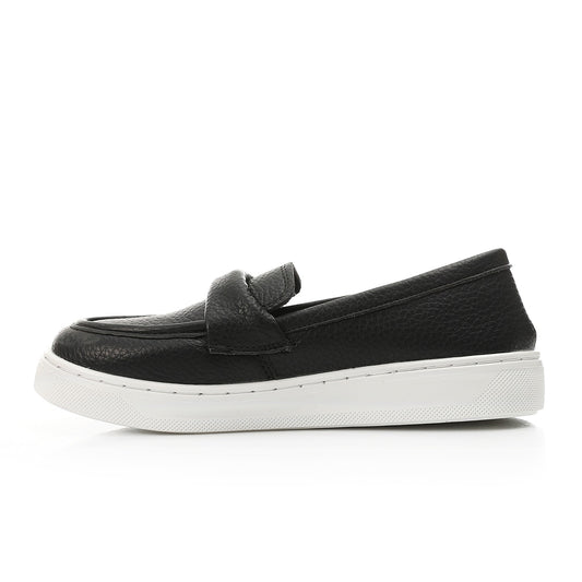 Pebbled Loafer-Sneaker - Black