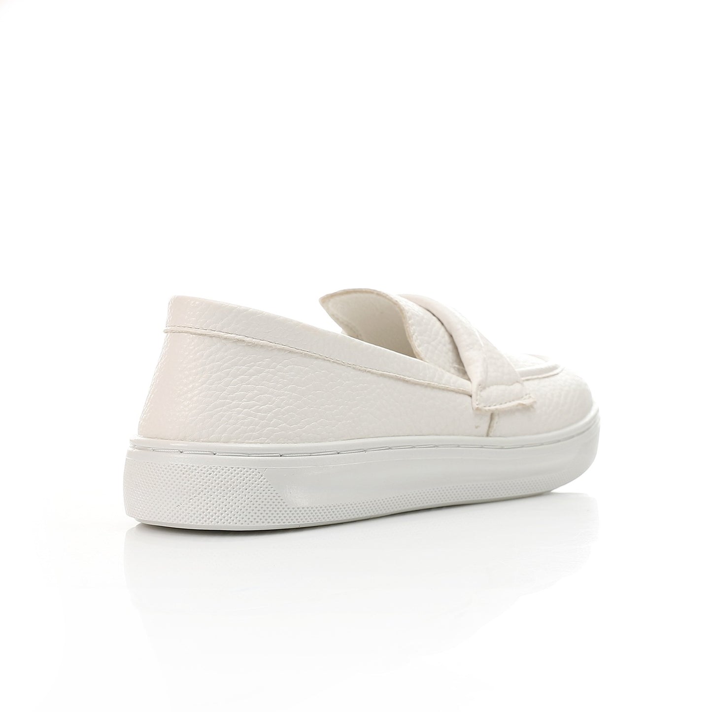 Pebbled Loafer-Sneaker-white
