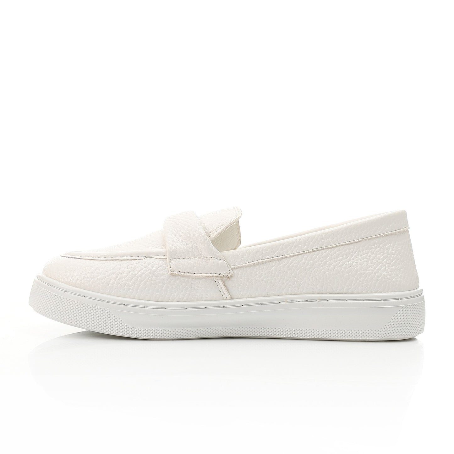 Pebbled Loafer-Sneaker-white