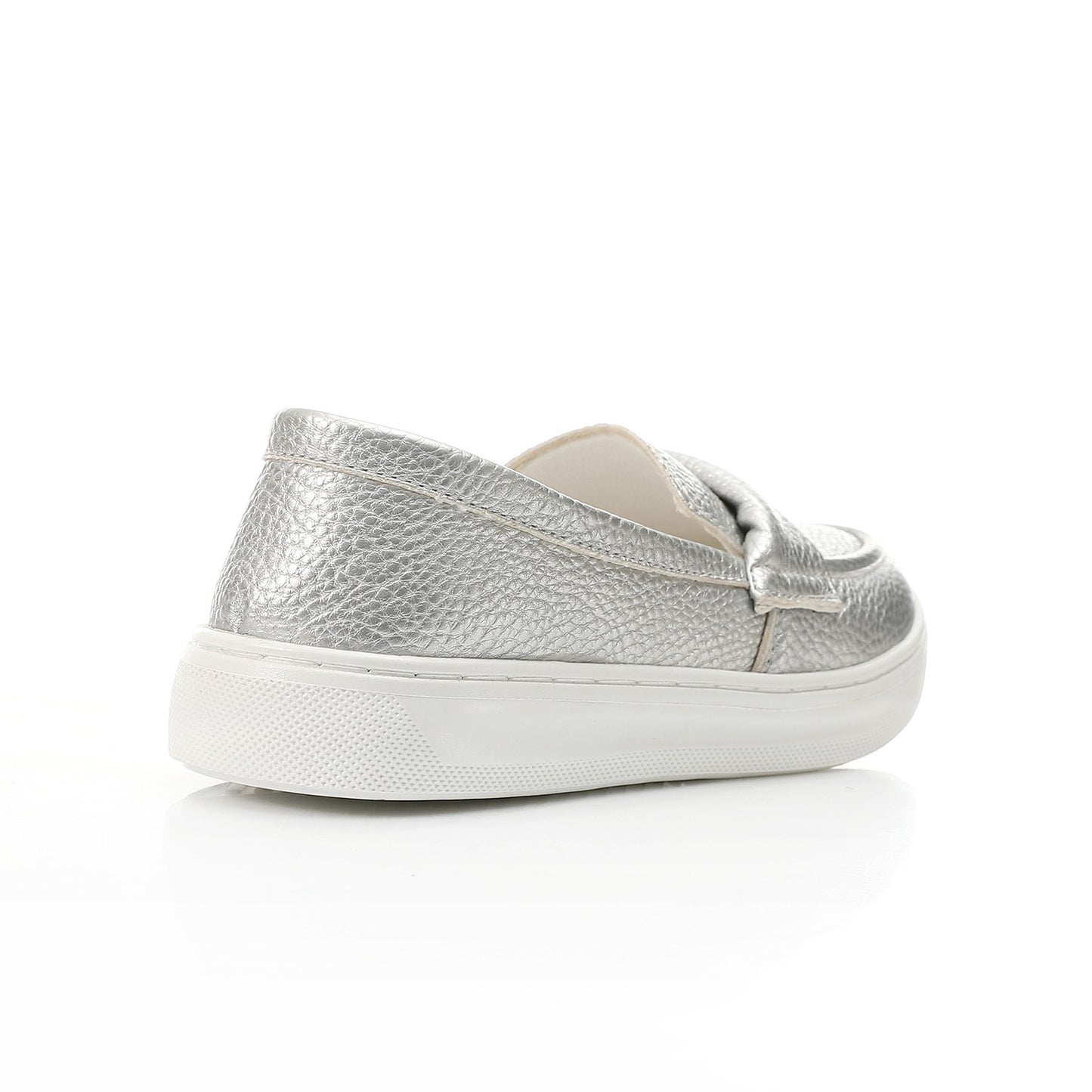 Pebbled Loafer-Sneaker-silver