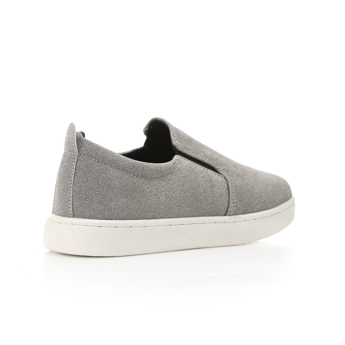 Glitter Canvas Slip-On Sneaker-grey