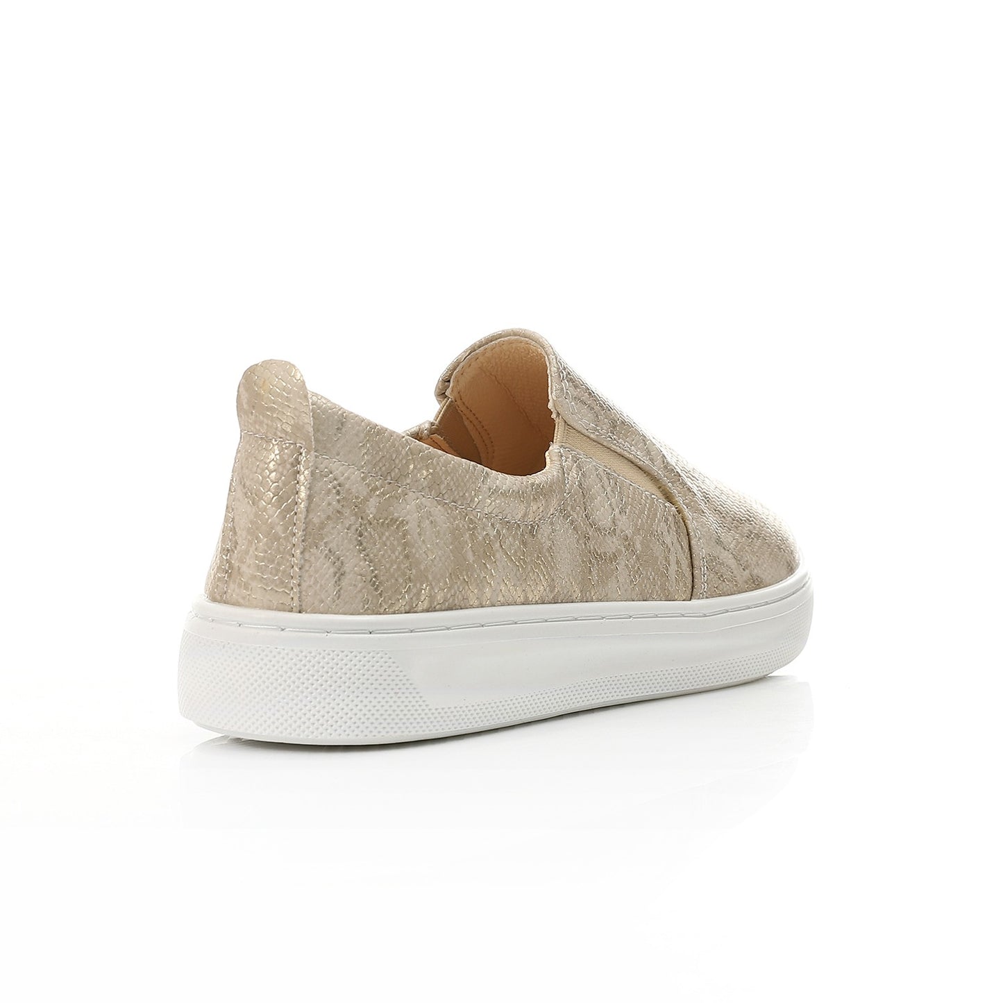Reptile Texture Comfort Slip-On-Beige