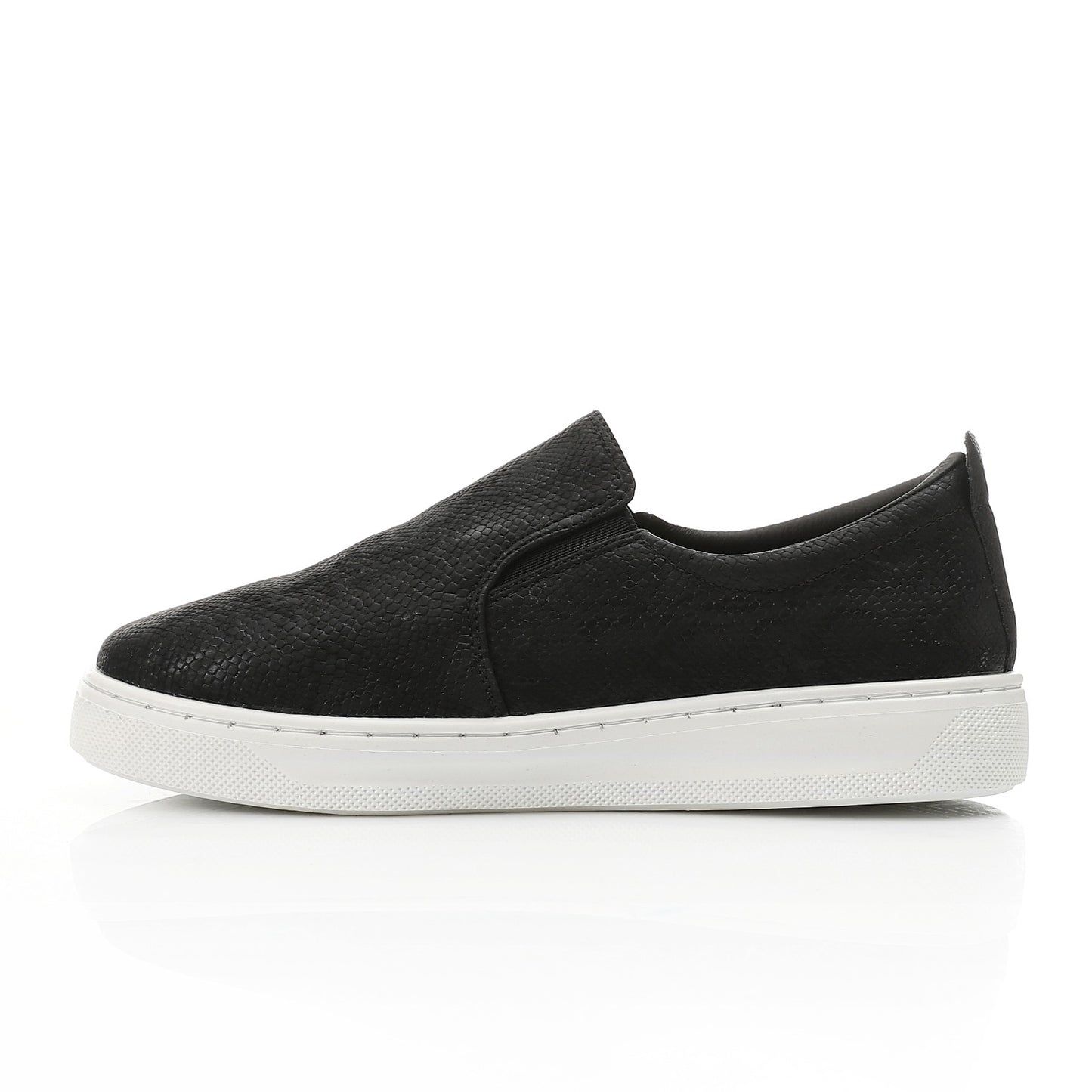 Reptile Texture Comfort Slip-On-black