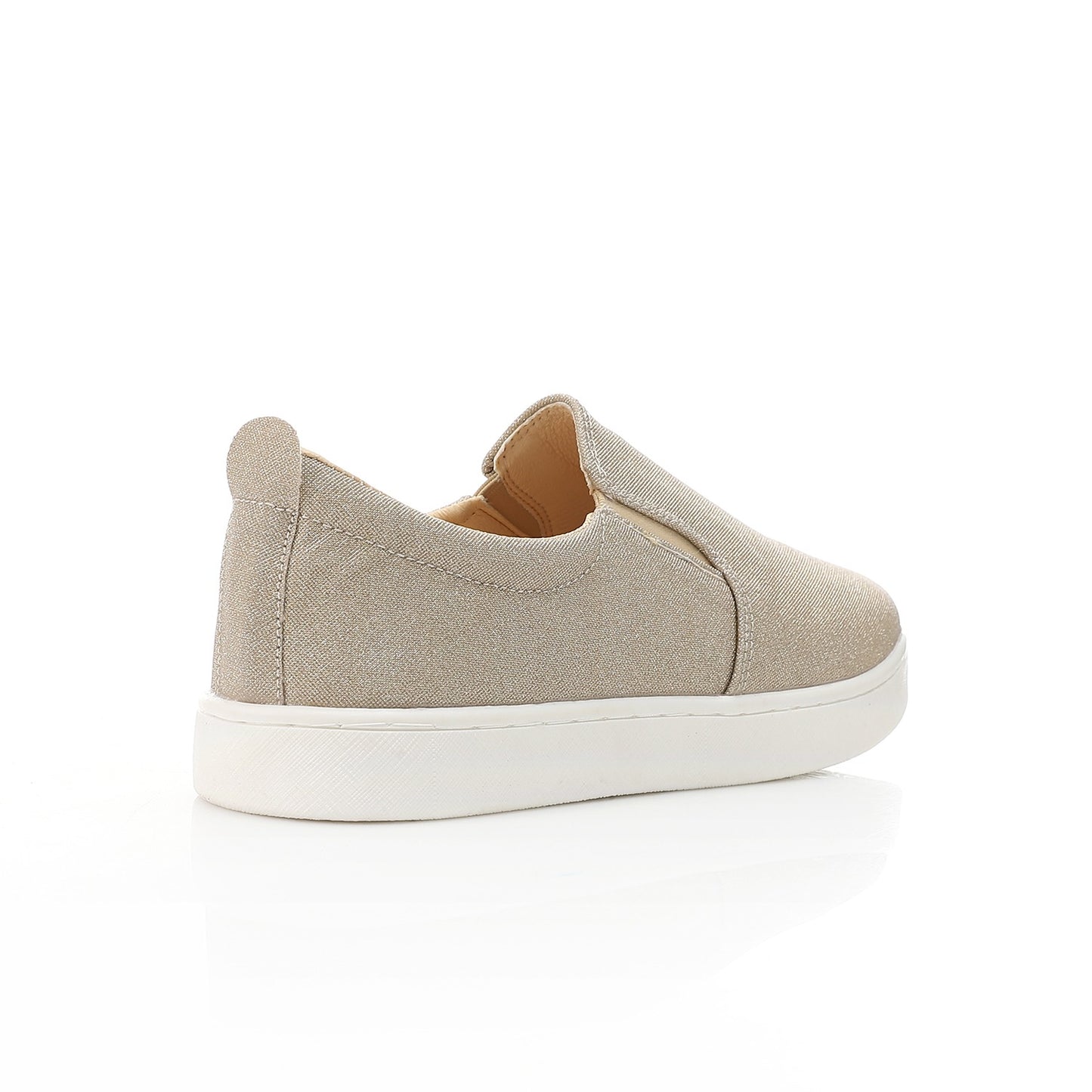 Glitter Canvas Slip-On Sneaker-gold