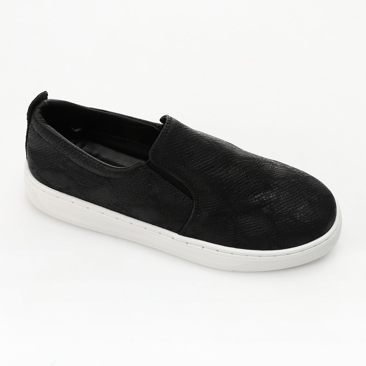 Reptile Texture Comfort Slip-On-black