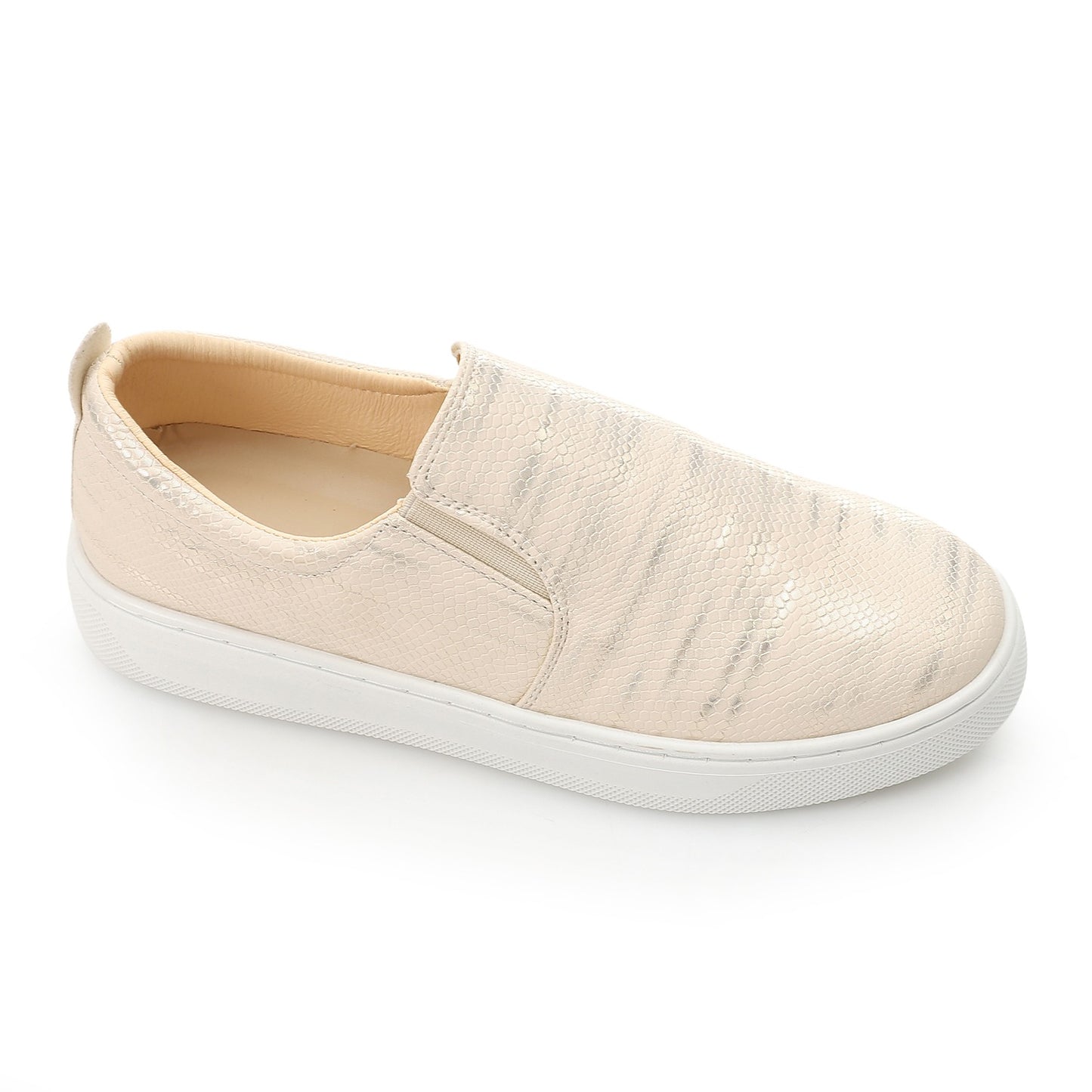 Metallic Python Stripe Sneaker
