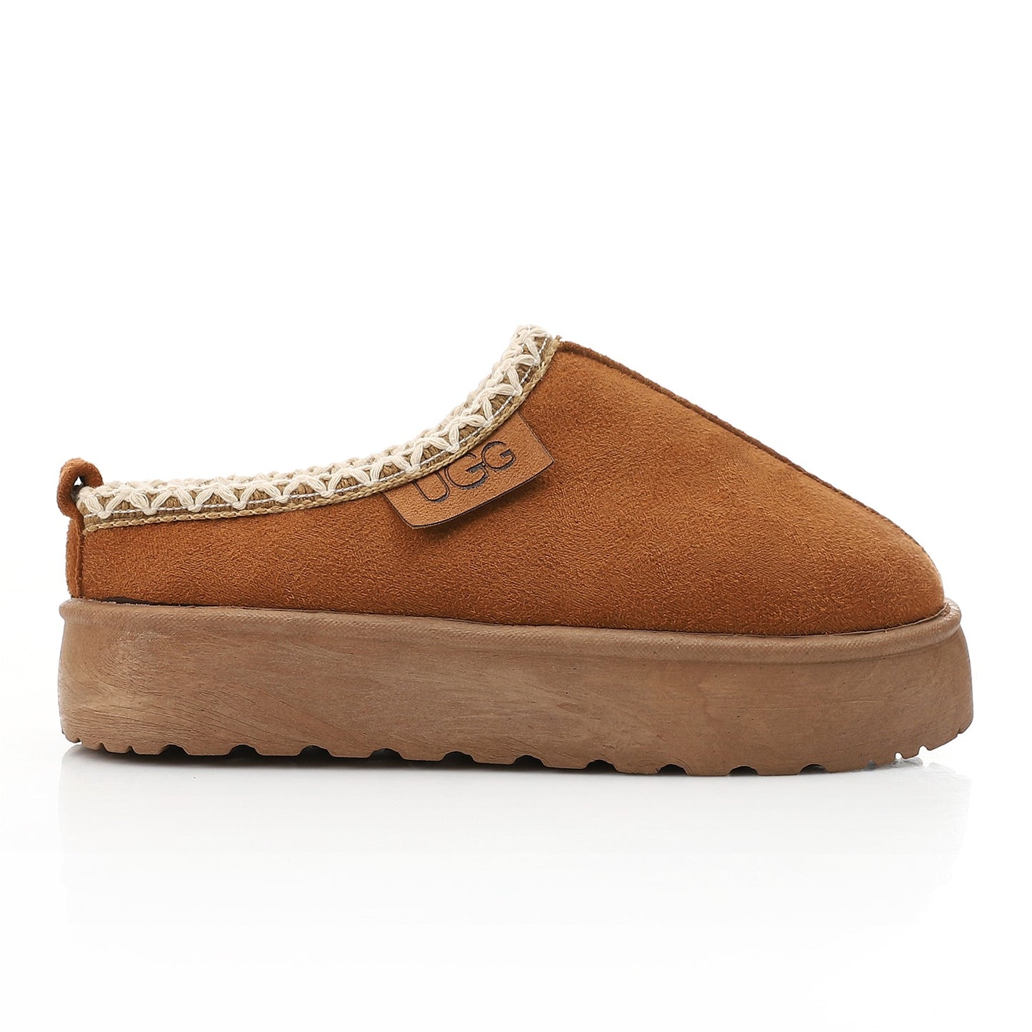 Platform Cozy Loafer Slipper - Havana