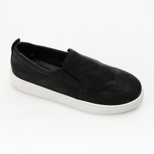 Reptile Texture Comfort Slip-On-black