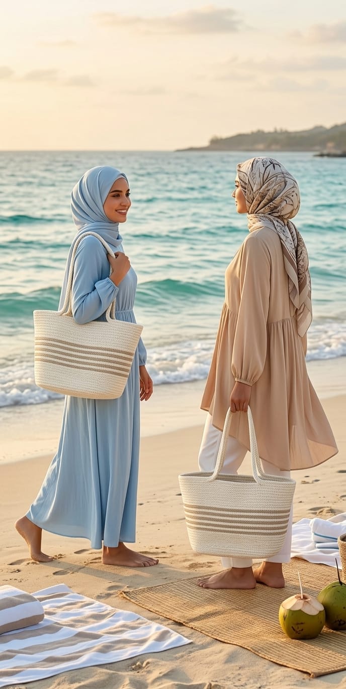 beach bag pinke