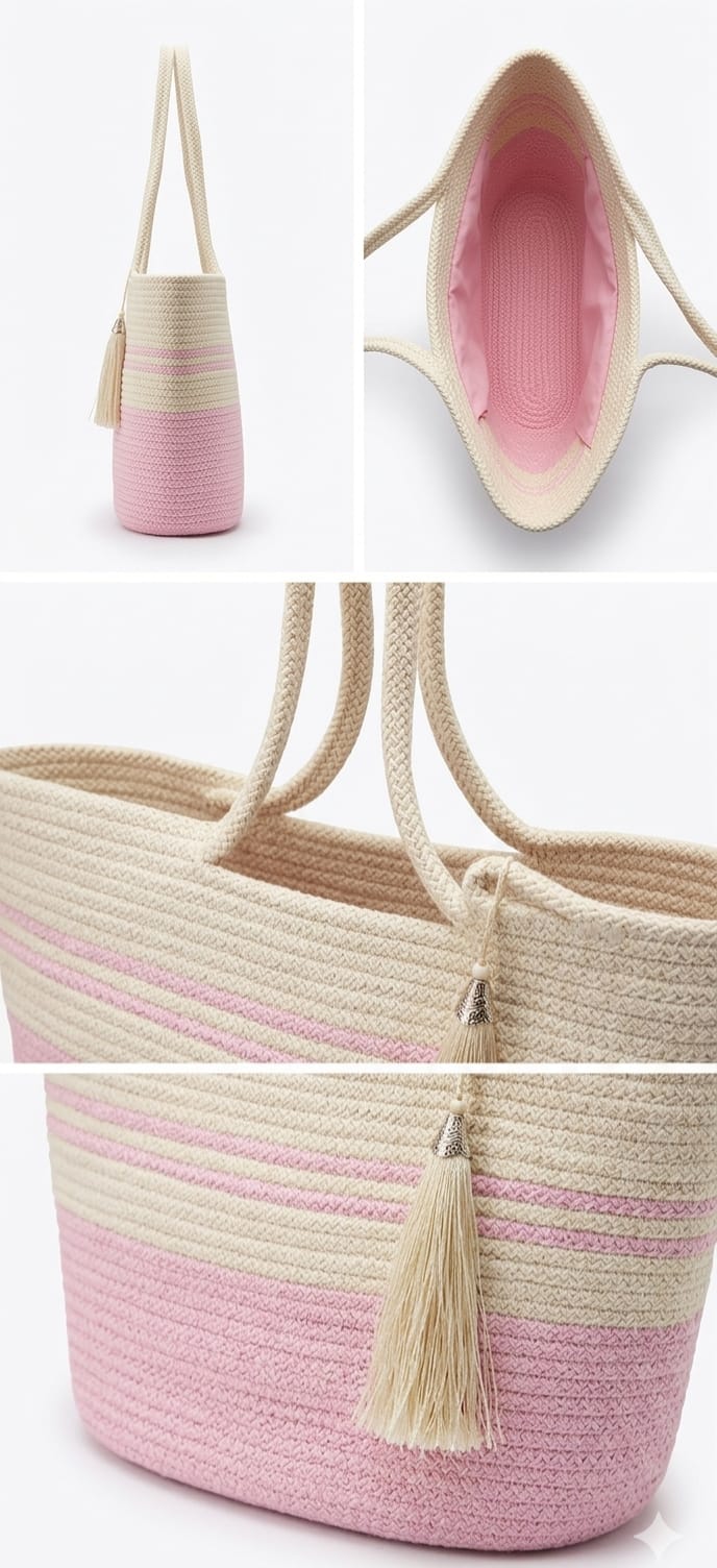 beach bag pinke