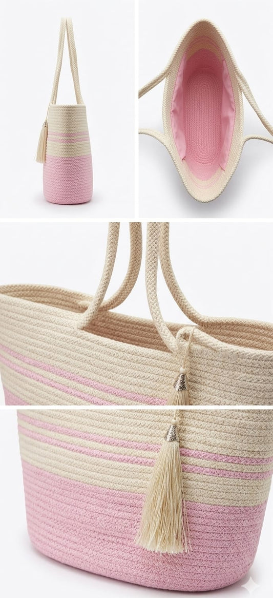 beach bag pinke